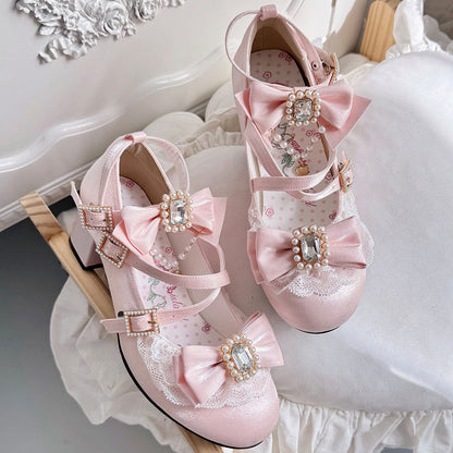 Lolita Bow Heels Shoes SE23986