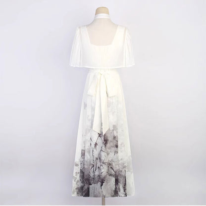 Bamboo Leaf Ink Hanfu Dress SE23133