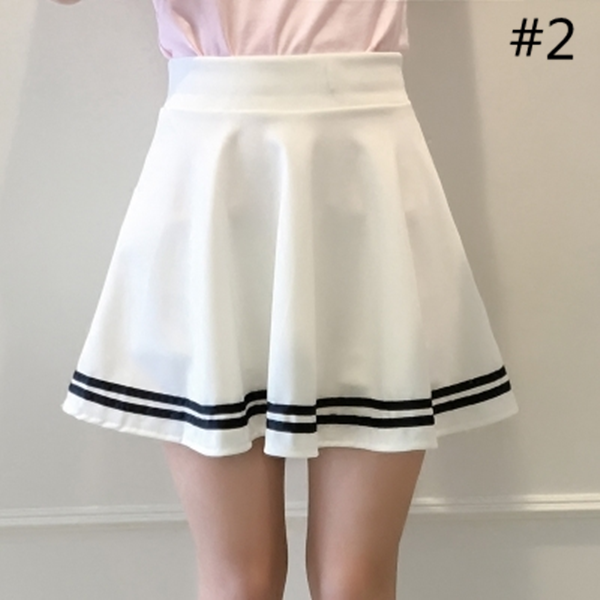 Students Navy Stretchy Skirt SE10227