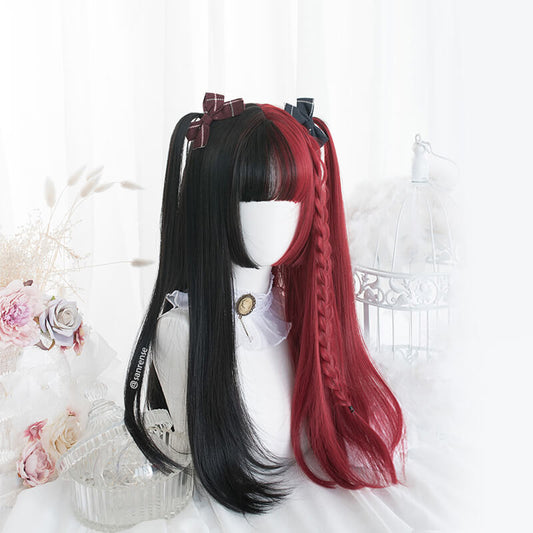 Lolita Black Mixed Red Ombre Wig SE21229