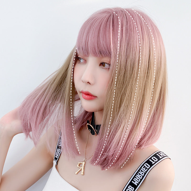 Free Ship Pastel Gradient Wig SE20285