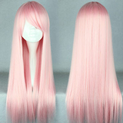 70cm Long Light Pink Beautiful Cosplay Wig SE6470