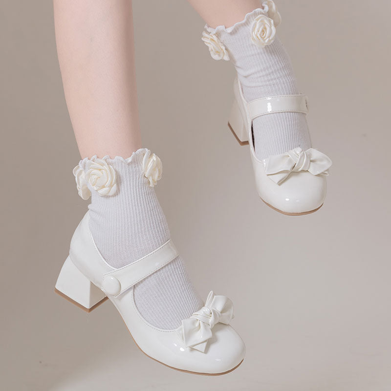 Kawaii Lolita Bow Shoes SE22462