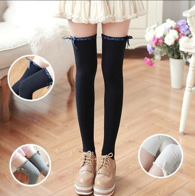 Sweet bowknot stockings