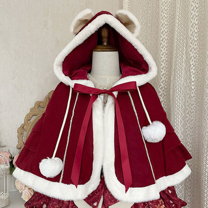 Bear Cape Coat Hoodie SE22440
