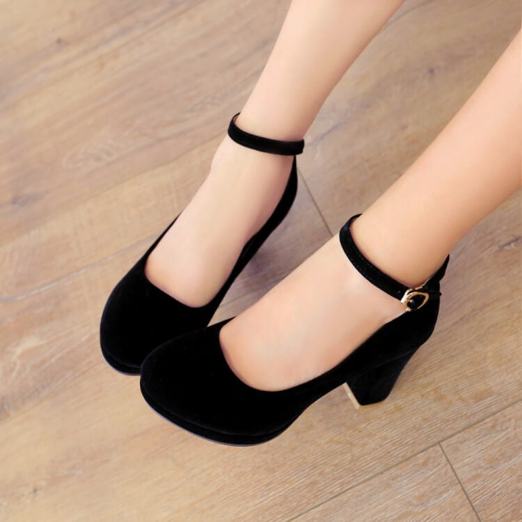 Black Lolita Shoes SE21691