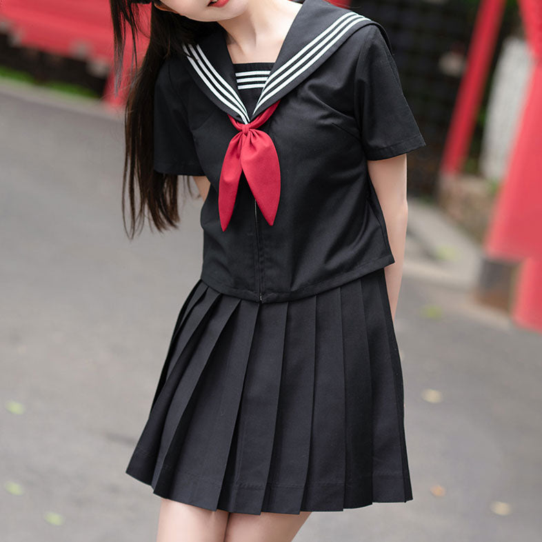 Black Sailor Uniform Skirt Set SE22439