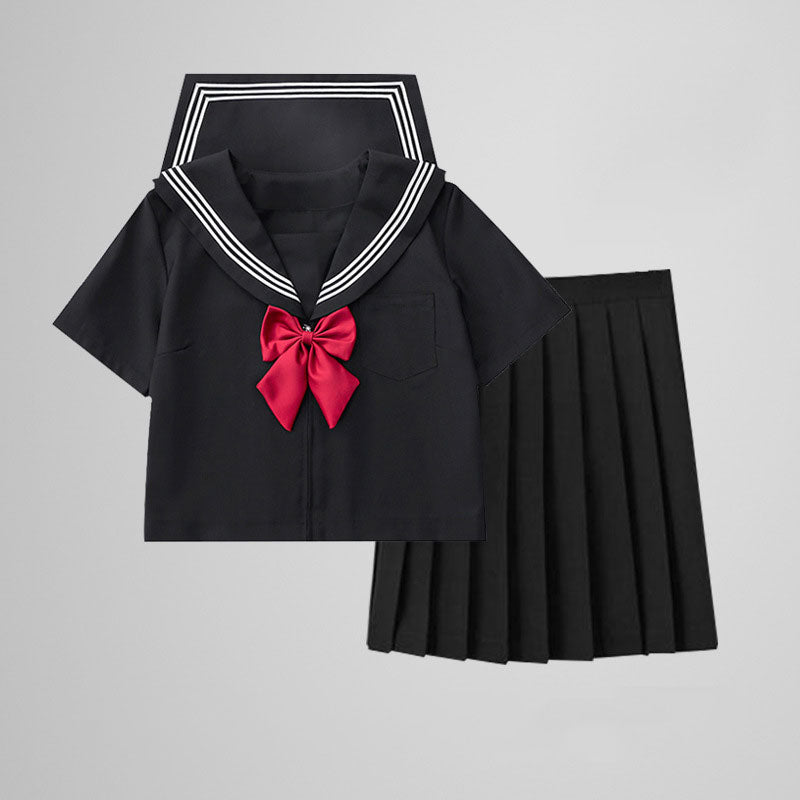 Black Sailor Uniform Skirt Set SE22439