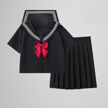 Black Sailor Uniform Skirt Set SE22439