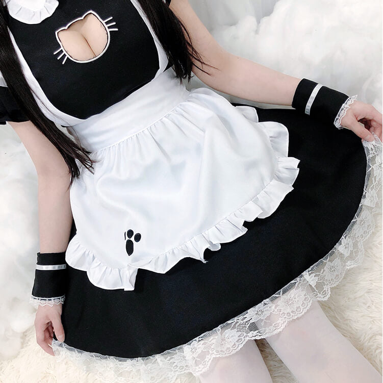 Black White Cat Dress SE21311
