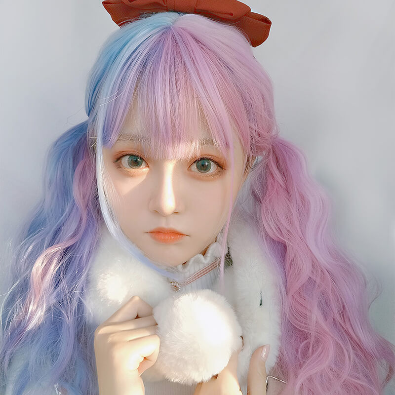 Blue Pink Mixed Lolita Wig SE21375