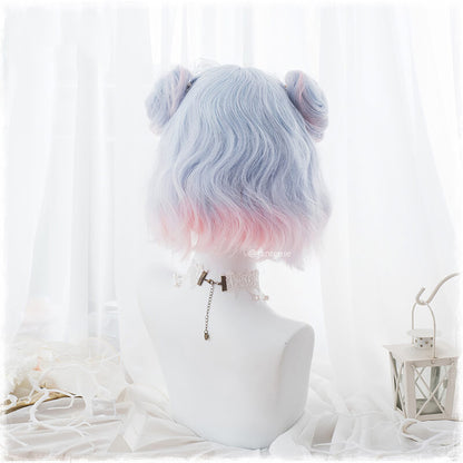 Blue Pink Ombre Short Wig SE21319
