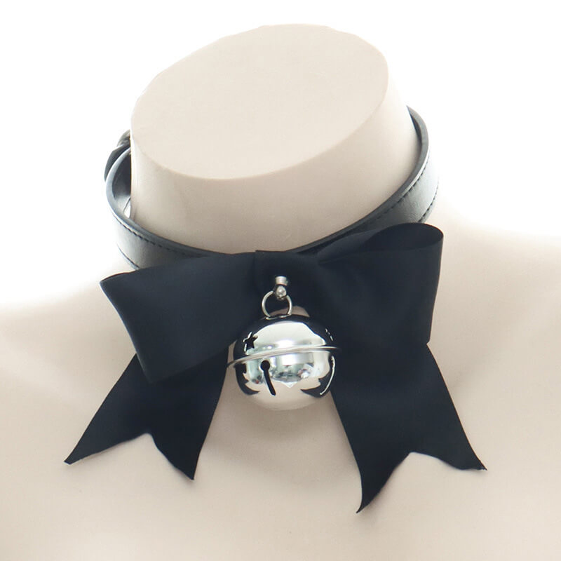 Bow Bell Leather Buckle Necklace SE21610