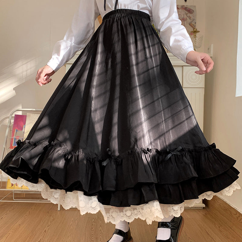 Bow Floral Skirt SE22020