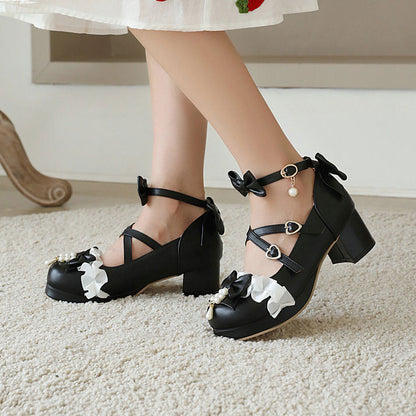 Bow Heels Shoes SE22340