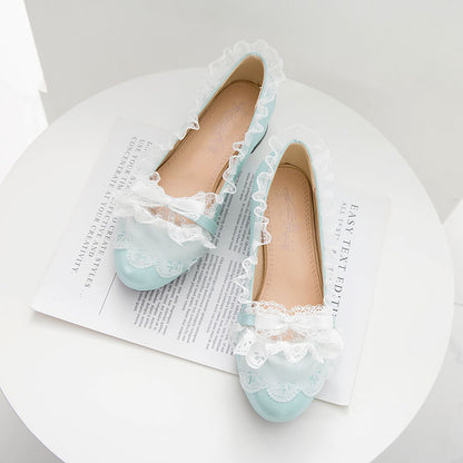 Bow Lace Lolita Shoes SE21163