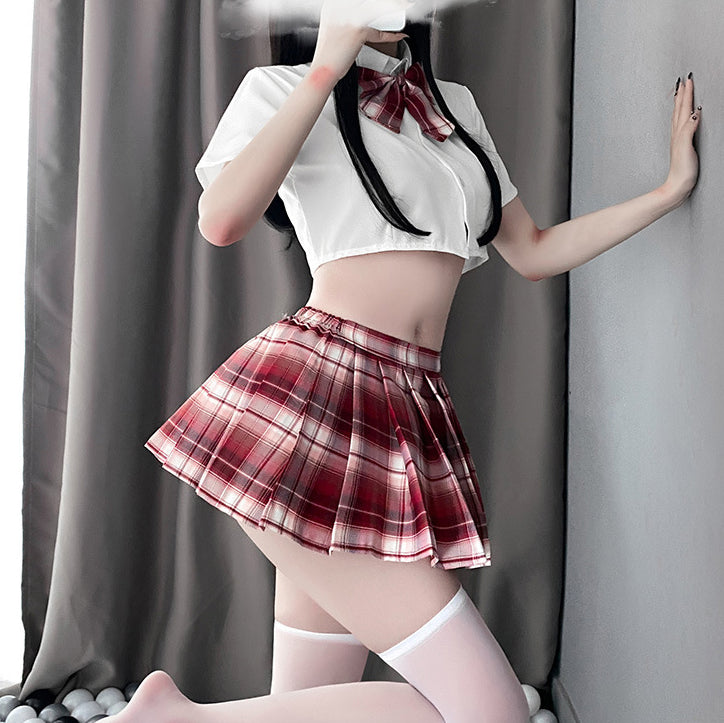 Bow Plaid Uniform Set SE22116