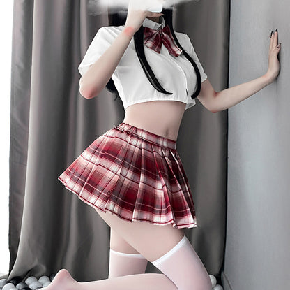 Bow Plaid Uniform Set SE22116