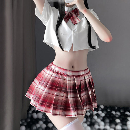 Bow Plaid Uniform Set SE22116