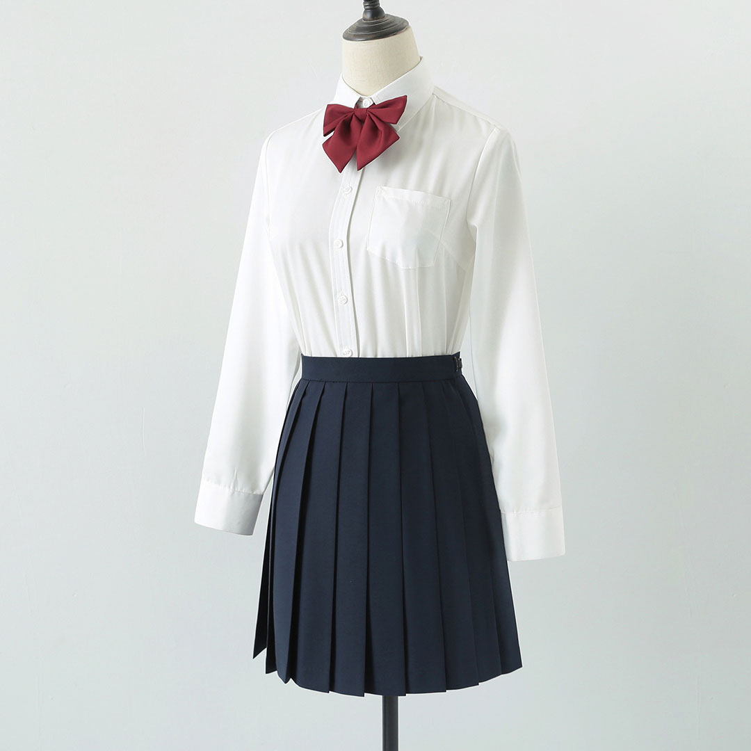 Bow Shirt Jk Pleated Skirt Uniform Set SE22608