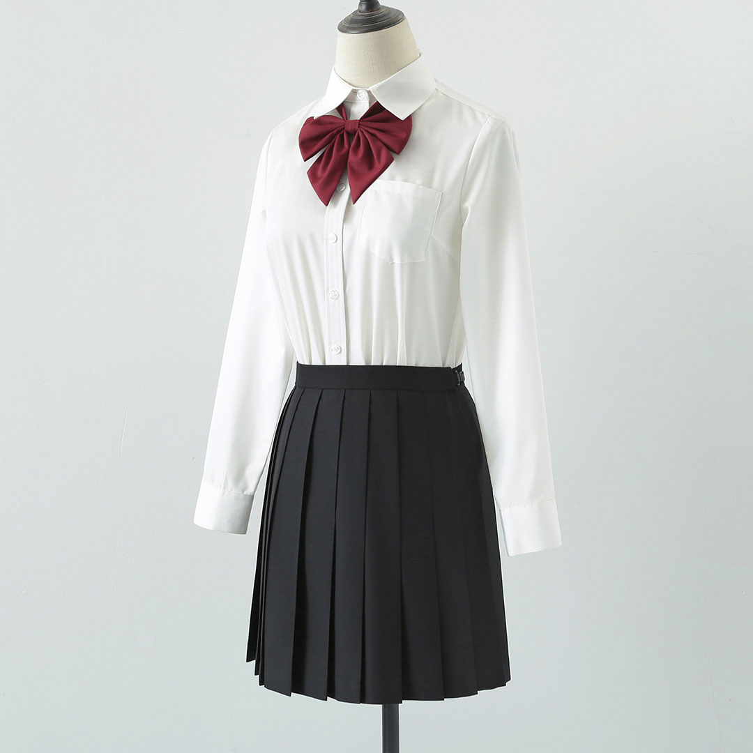 Bow Shirt Jk Pleated Skirt Uniform Set SE22608