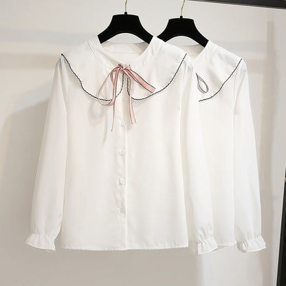 Bow Shirt Sweet Skirt Set SE22152