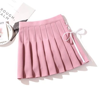 Bow Tie Pleated Skirt SE21343