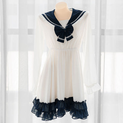 Bow White Dress SE22216