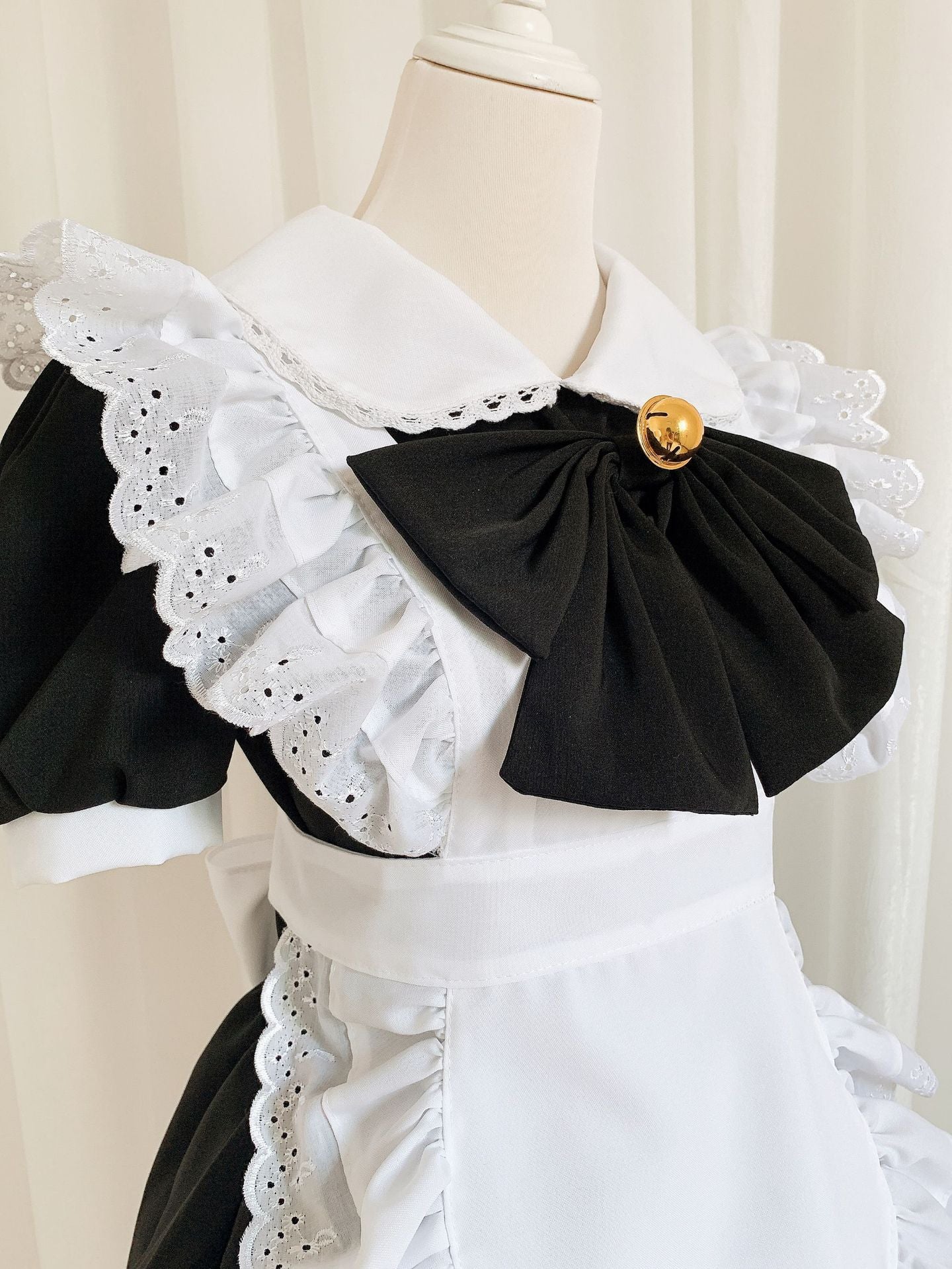 Bowknot Anime Maid Uniform Dress SE22588