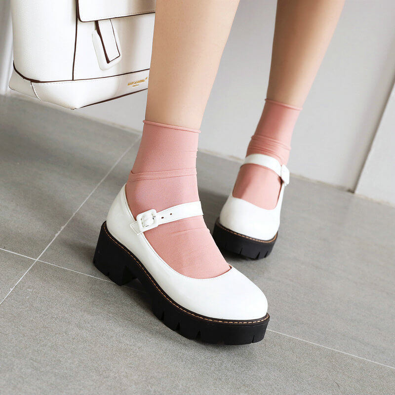 Buckled Lolita Student Shoes SE21600