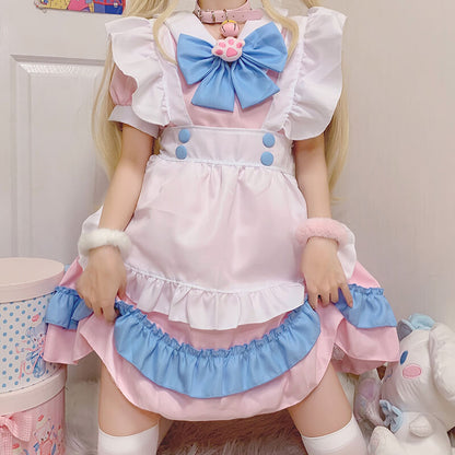 Cat Bow Maid Uniform Dress SE21593