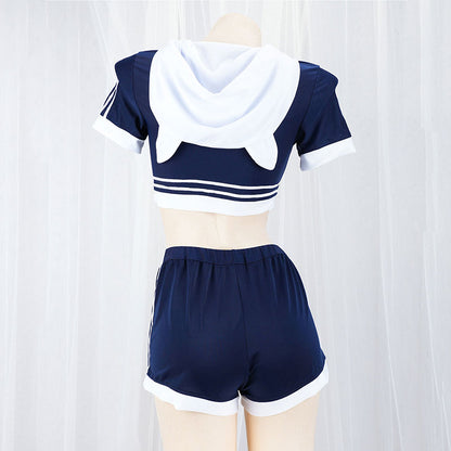 Cat Hoodie Shorts Set SE22520