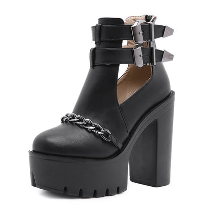 Chain Buckle Shoes SE21594