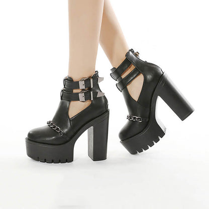 Chain Buckle Shoes SE21594
