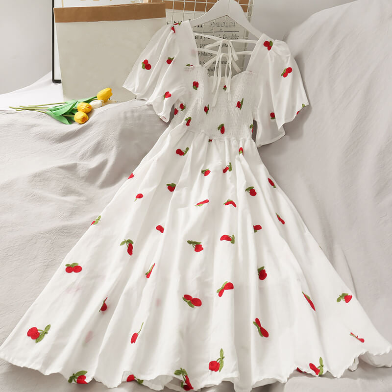 Cherry Strawberry Fruit Dress SE21568