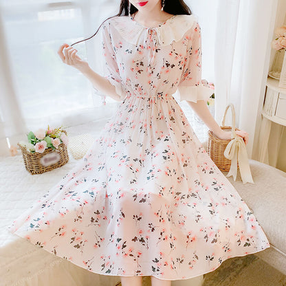 Chiffon Floral Dress SE21689