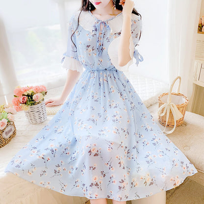 Chiffon Floral Dress SE21689