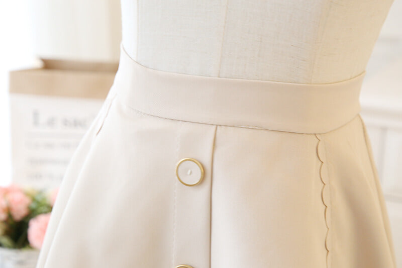 Shirt Puff Skirt Suit SE20822