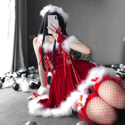 Christmas Shawl Cloak Bunny Dress SE21254
