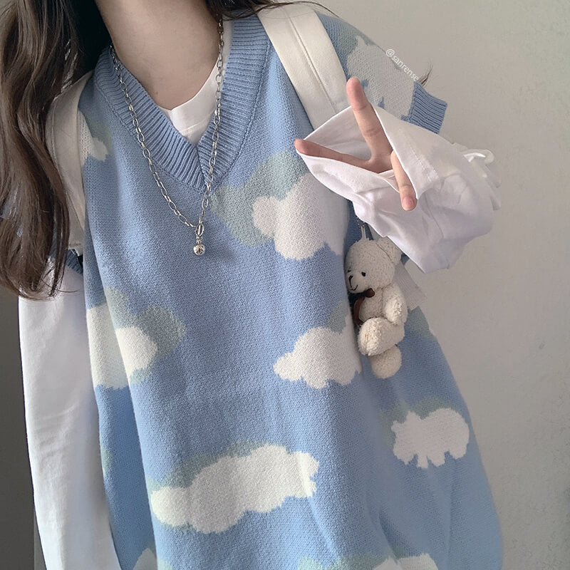 Cloud Knitted Pullover Sweater SE21464