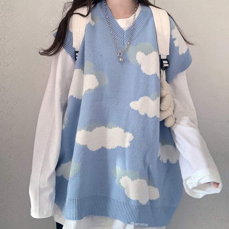 Cloud Knitted Pullover Sweater SE21464