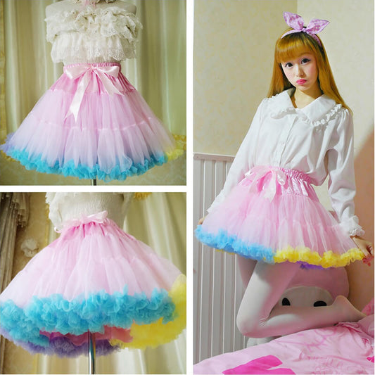 Cnady Rainbow Tutu Skirt SE7681