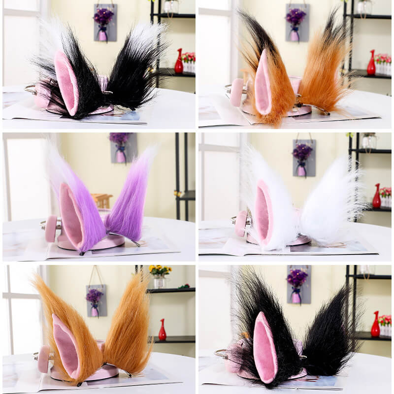 Cosplay Plush Wolf Cat Fox Ear Hair Clip SE20525