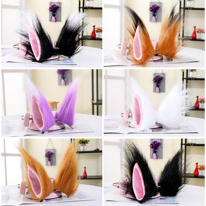 Cosplay Plush Wolf Cat Fox Ear Hair Clip SE20525