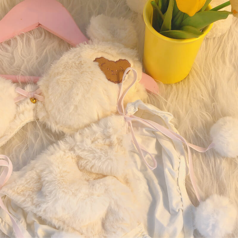 Cute Bear Plush Underwear Set SE21963