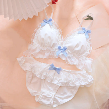 Cute Bow Lace White Lingerie SE22235 – SANRENSE