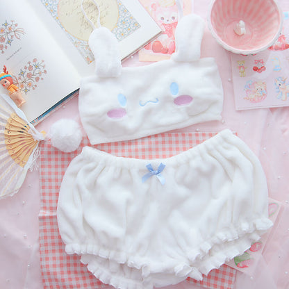 Cute Bunny Plush Lingerie Set SE21241