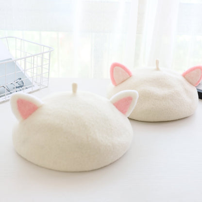 Cute Cat Antler Beret SE21148