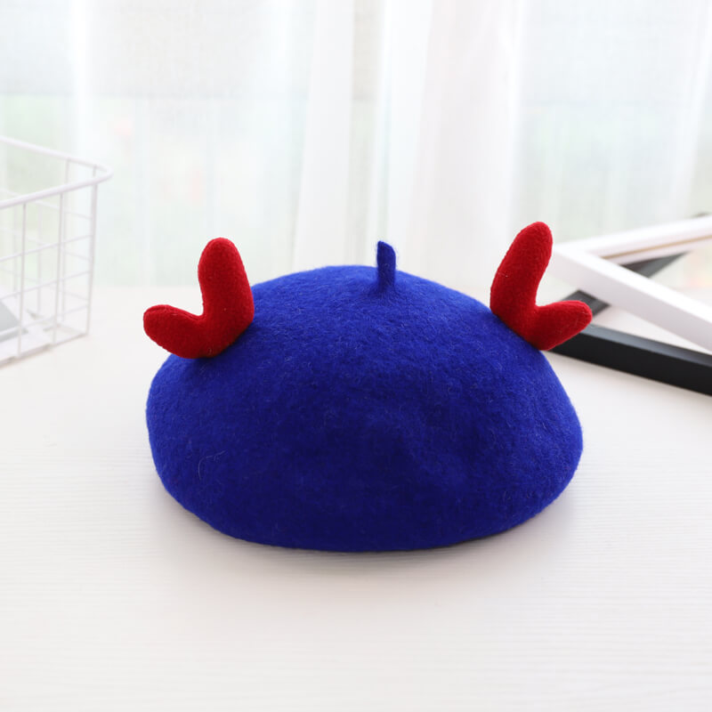 Cute Cat Antler Beret SE21148