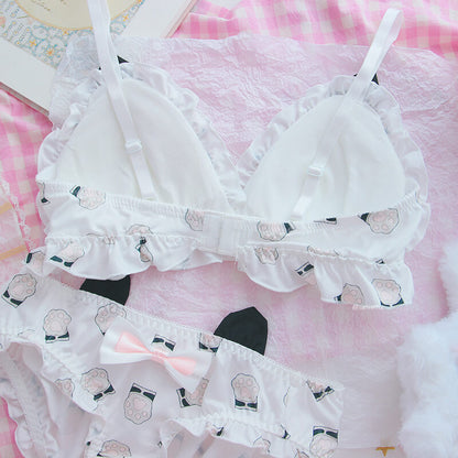 Cute Cat Ear Bow Cat Paw Underwear SE21327
